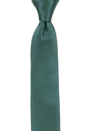 SATIN JUNIPER GREEN børneslips medium