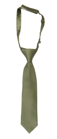 SATIN MOSS GREEN børneslips lille forbundet