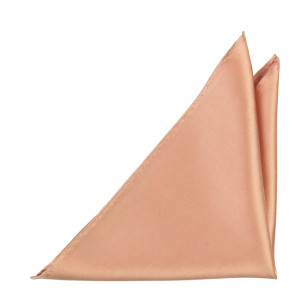 Satin Peach Pink lommeklud