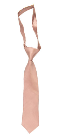 Satin Pearl Pink børneslips lille forbundet