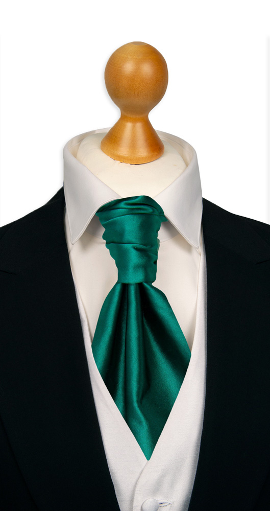SATIN PERSIAN GREEN bunden kravat
