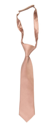 Satin Rose Gold børneslips lille forbundet