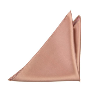 Satin Rose Gold lommeklud