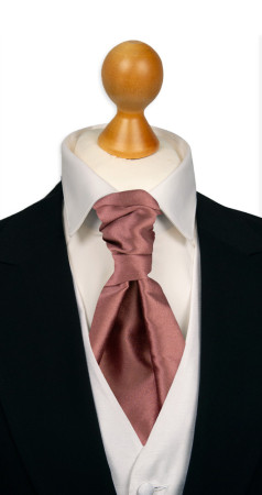 Satin Rose Wood bunden kravat