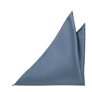 SATIN SLATE BLUE lommeklud