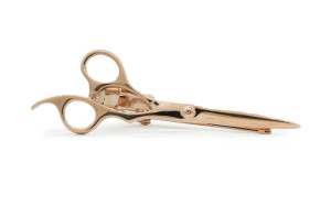 Scissors Rose Gold slipsenål