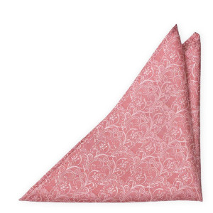 SCROLLER Vintage pink lommeklud