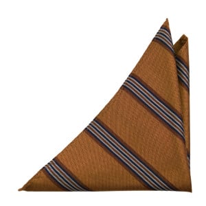 SERIOUSSTRIPES BURNT ORANGE lommeklud