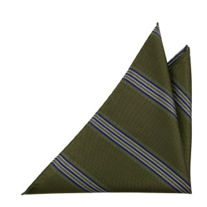 SERIOUSSTRIPES MOSS GREEN lommeklud