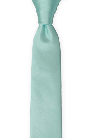 SOLID Aquamarine turquoise børneslips medium