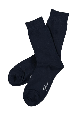 SOLID COTTON NAVY sokker