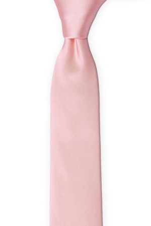 SOLID Pale pink børneslips medium