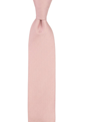 Solid Powder Pink børneslips medium