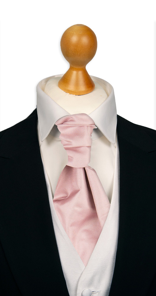 Solid Powder Pink bunden kravat