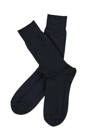 SOLID RIB NAVY sokker