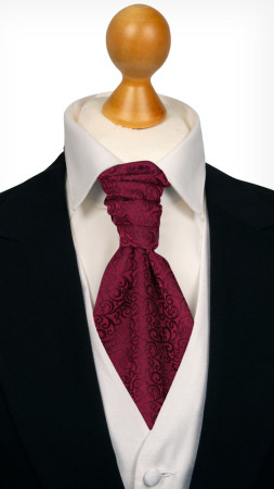 SWANKY Dark red bunden kravat