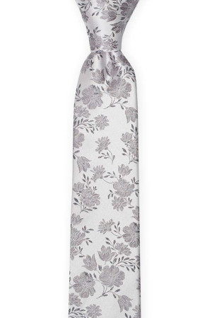 TOSSBLOSSOM Silver grey børneslips medium