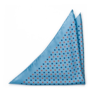 TRIFOGLEZZA Light blue lommeklud