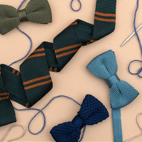 Knock out Knitting - En samling af farverige strikkede slips og butterfly